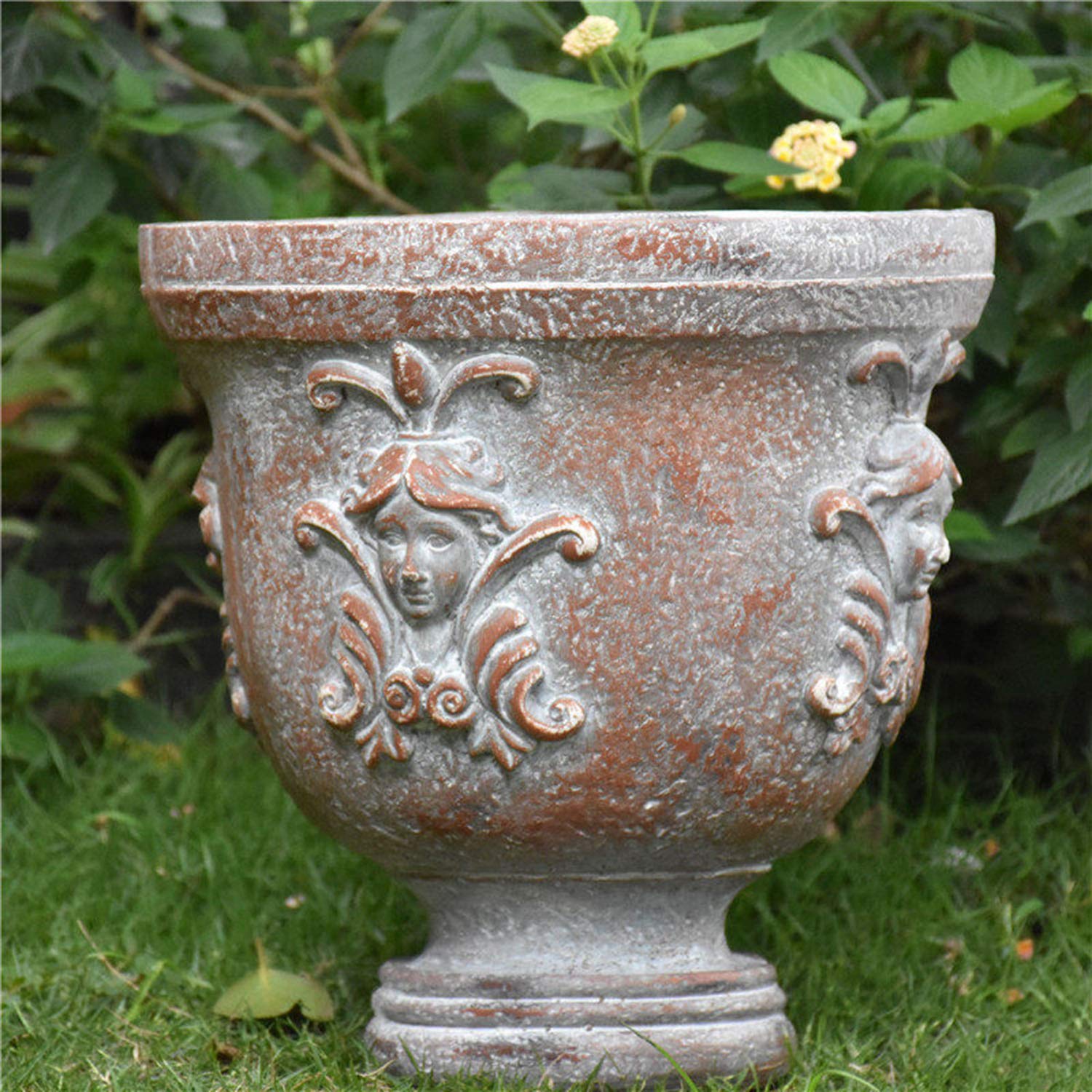 ZNKZJ Large Flower Vase Flower Pot Retro Gardening Magnesium Oxide